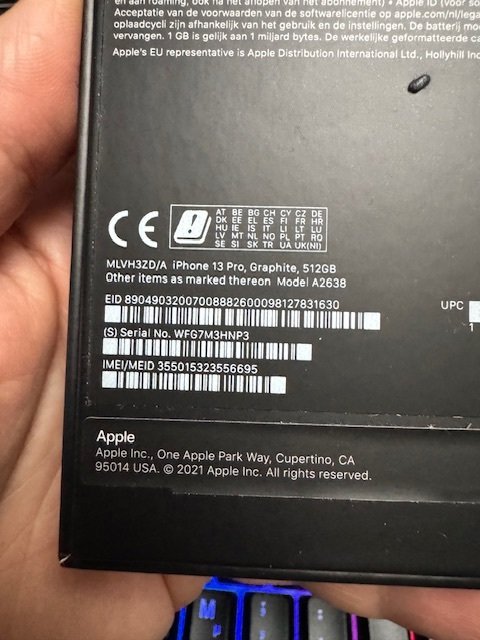 iPhone 13 PRO - 512 GB Anthrazit - gebraucht wie neu